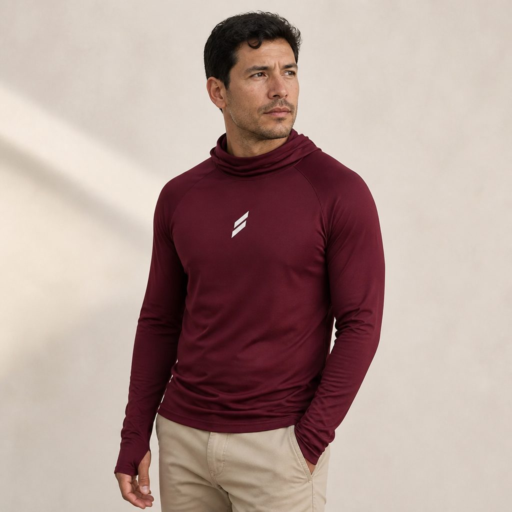 Playera Solar Levante en vino