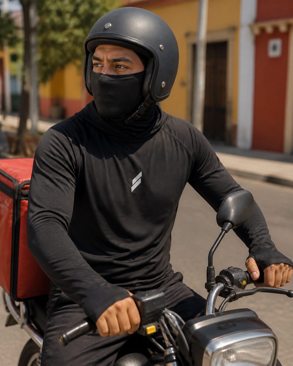 Playera Solar Levante en negro