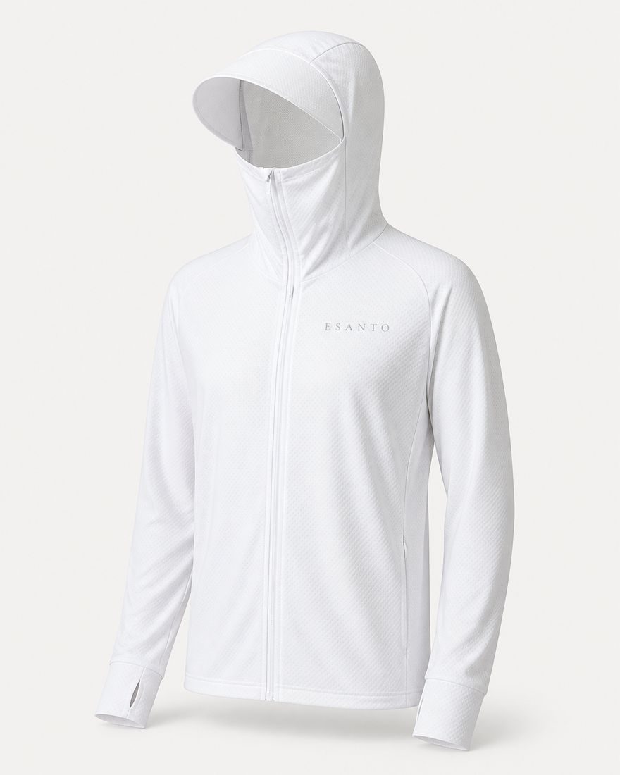Chaqueta Solar Siroco en blanco