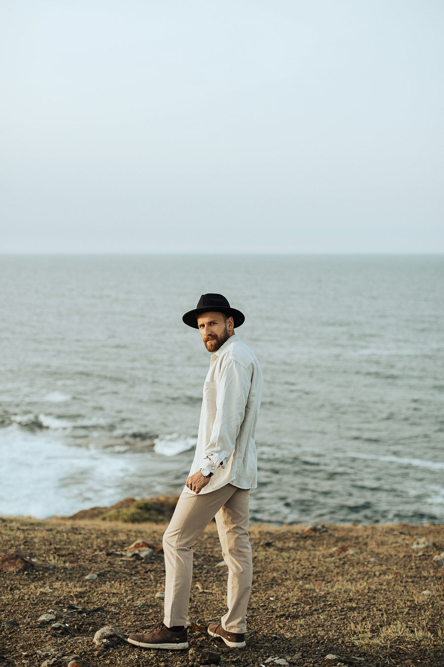 Portofino Drawstring Trouser — Sand