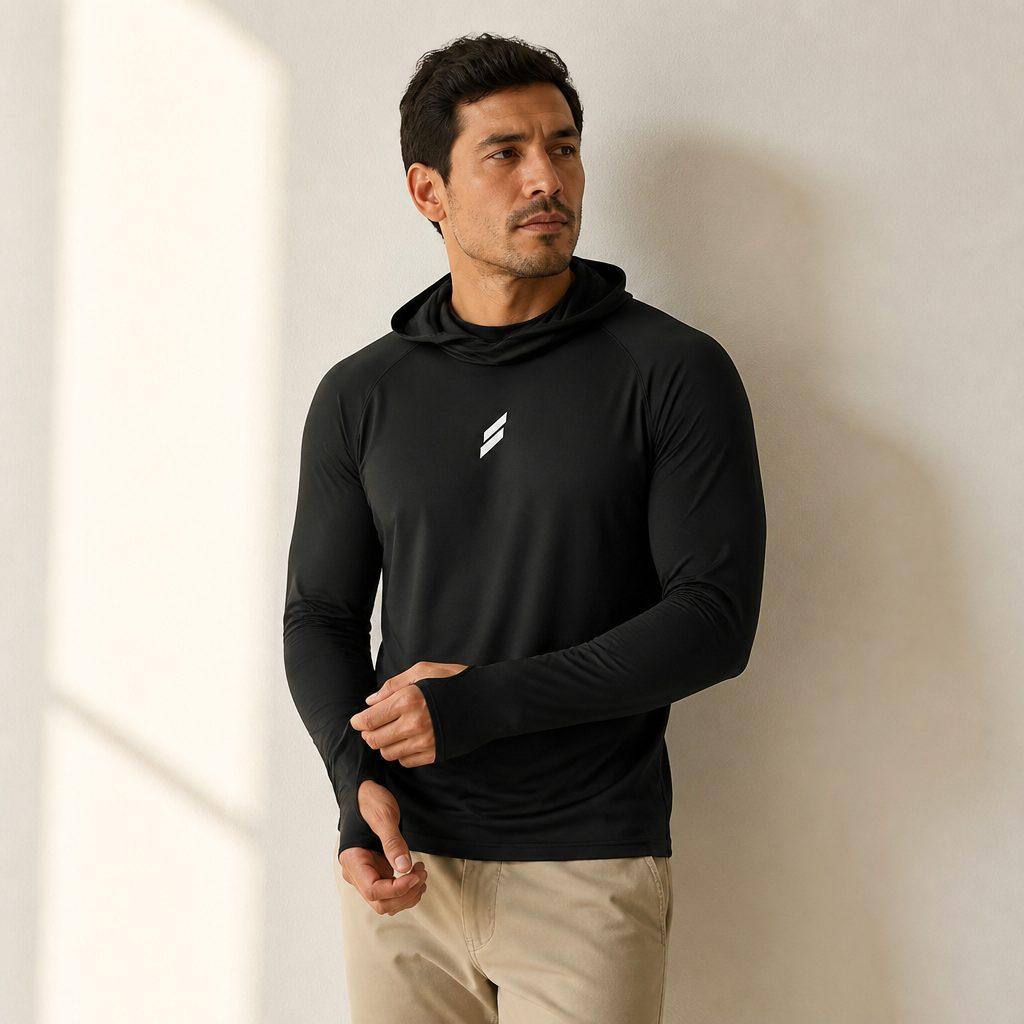 Playera Solar Levante en negro